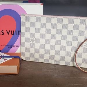 Neverfull azur rose ballerine mm pouch